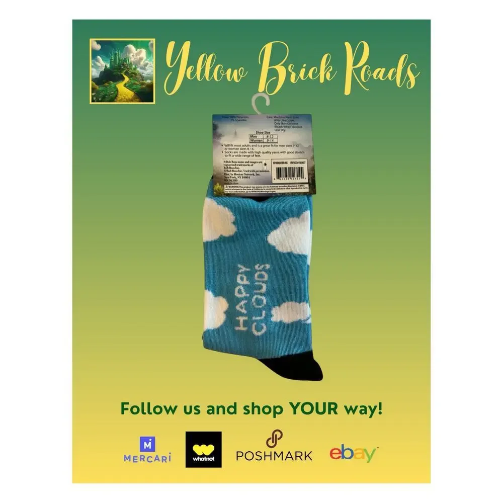 NEW Bob Ross Novelty Socks